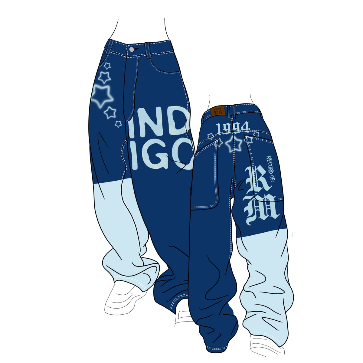 indigo jeans